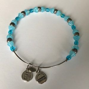Alex & Ani Silver and Turquoise Bracelet